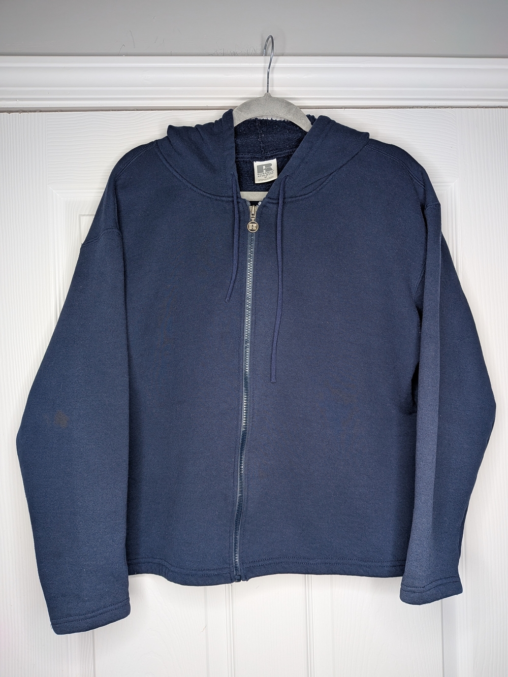 Russell Athletic Navy Full-Zip Hooded Sweatshirt